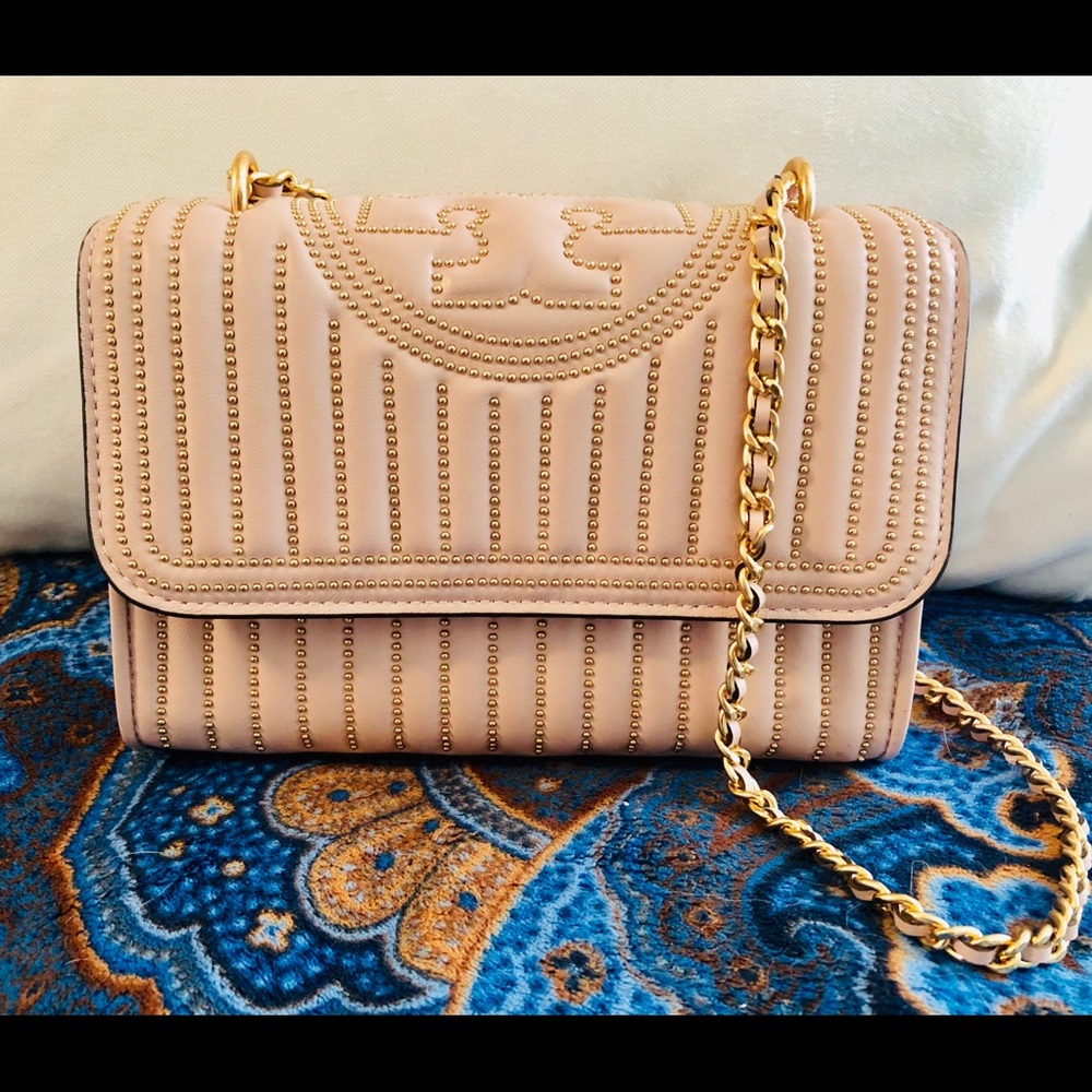 Tory Burch Fleming Studded Shoulder Bag